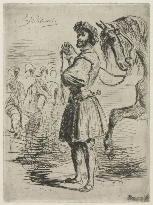Framed Print : A Lord in the Time of Francis I, 1833. Creator: Eugene Delacroix (French, 1798-1863) Framed Print : A Lord in the Time of Francis I, 1833. Creator: Eugene Delacroix (French, 1798-1863)