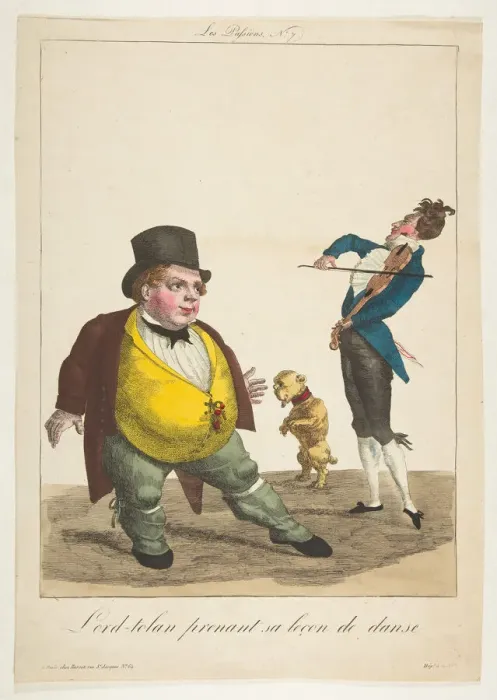 Framed Print : Lord-tolan prenant sa lecon de dance, La Passions, No. 7, 19th century Framed Print : Lord-tolan prenant sa lecon de dance, La Passions, No. 7, 19th century