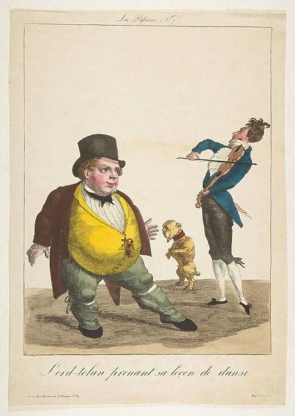 Lord-tolan prenant sa lecon de dance, La Passions, No. 7, 19th century