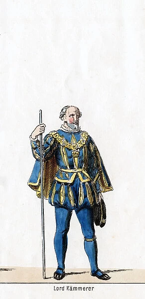 Lord treasurer, costume design for Shakespeares play, Henry VIII, 19th century