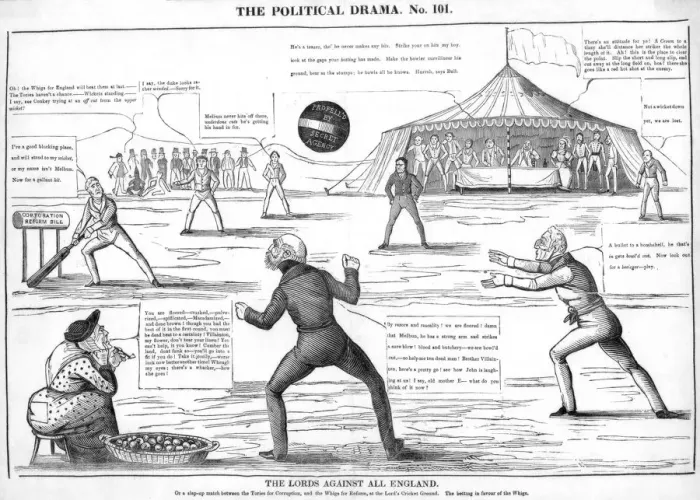 Framed Print : The Lords against all England, The political drama, 19th century Framed Print : The Lords against all England, The political drama, 19th century