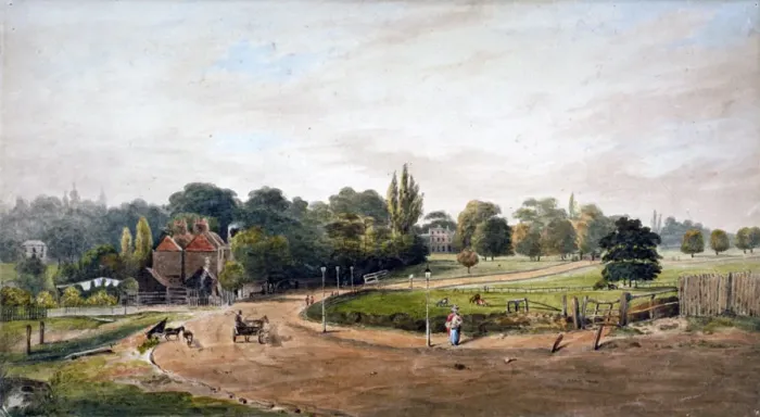 Framed Print : Lordship Lane, Camberwell, London, c1860. Artist: JC Mandy Framed Print : Lordship Lane, Camberwell, London, c1860. Artist: JC Mandy