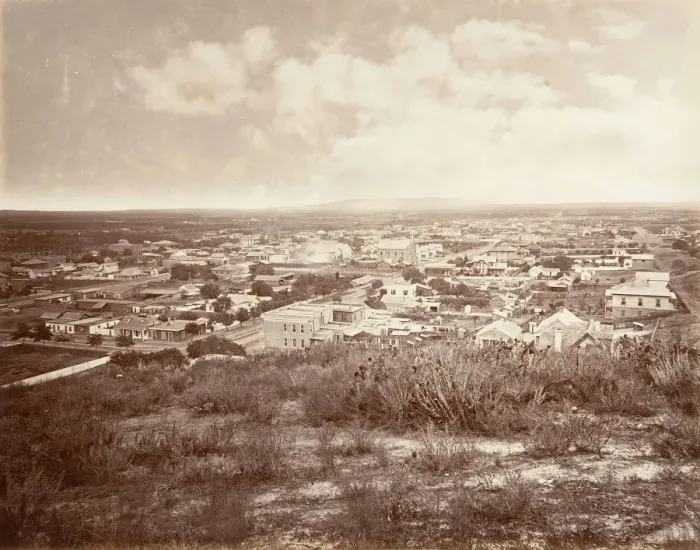 Framed Print : Los Angeles, 1876, printed ca. 1876. Creator: Carleton Emmons Watkins Framed Print : Los Angeles, 1876, printed ca. 1876. Creator: Carleton Emmons Watkins