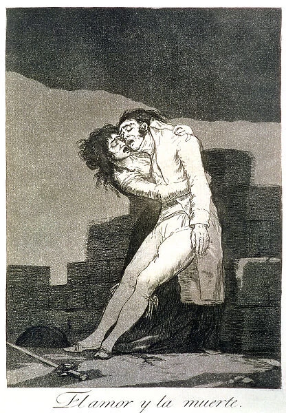 Los Caprichos, series of etchings by Francisco de Goya (1746-1828), plate 10: El