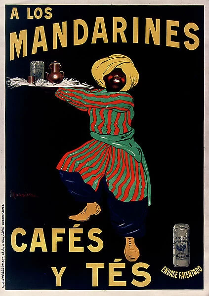 A los Mandarines: Cafés y Tés, 1908. Creator: Cappiello, Leonetto (1875-1942)