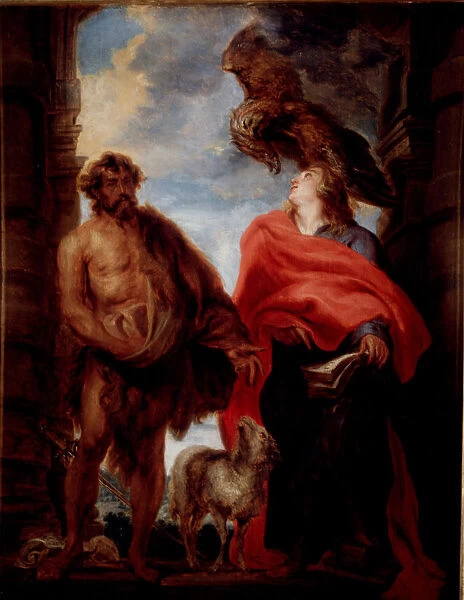 Los Santos Juanes. Antonio Van Dyck. Pintor Flamenco