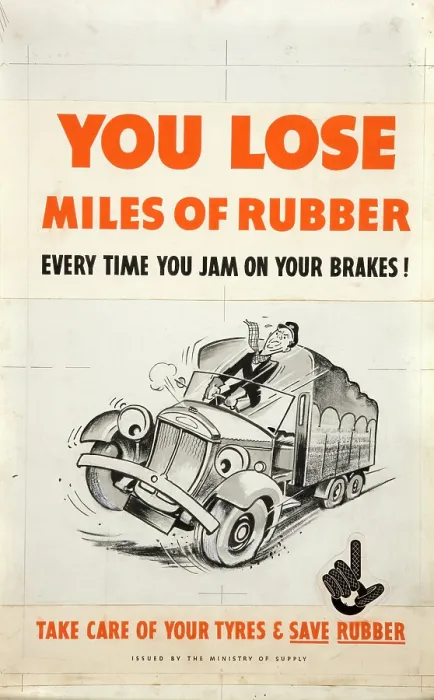 Framed Print : You lose miles of rubber every time you jam on your brakes Framed Print : You lose miles of rubber every time you jam on your brakes