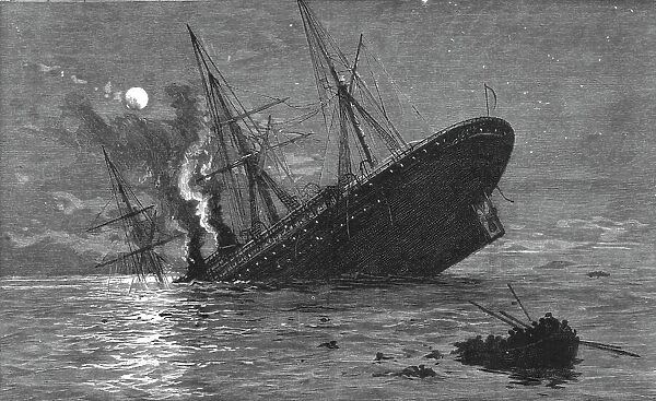 The Loss of the SS Quetta off Thursday Island, Northern Australia; Lloyds Brisbane March Ist 1890 Creator: John Comyns