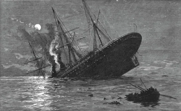 Framed Print : The Loss of the SS Quetta off Thursday Island, Northern Australia; Lloyds Brisbane March Ist 1890 Creator: John Comyns Framed Print : The Loss of the SS Quetta off Thursday Island, Northern Australia; Lloyds Brisbane March Ist 1890 Creator: John Comyns