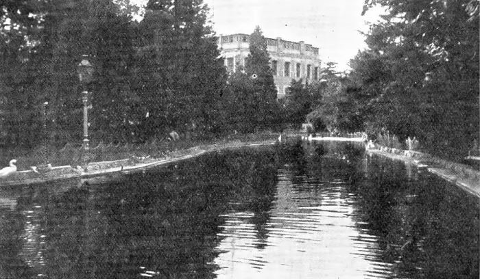 Framed Print : The lost paradise of a fallen sultan: the Park and Lake at Yildiz Kiosk, 1909. Creator: Unknown Framed Print : The lost paradise of a fallen sultan: the Park and Lake at Yildiz Kiosk, 1909. Creator: Unknown
