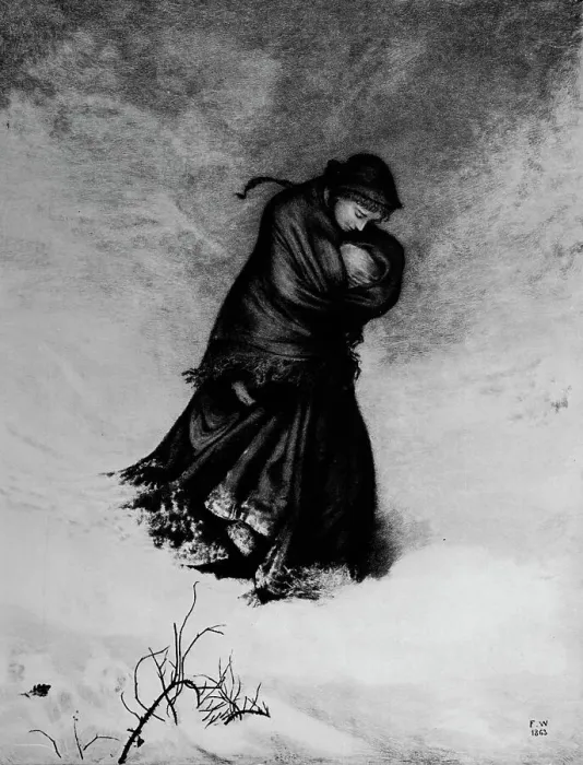 Framed Print : The Lost Path, 1863, (1912). Artist: Fred Walker Framed Print : The Lost Path, 1863, (1912). Artist: Fred Walker