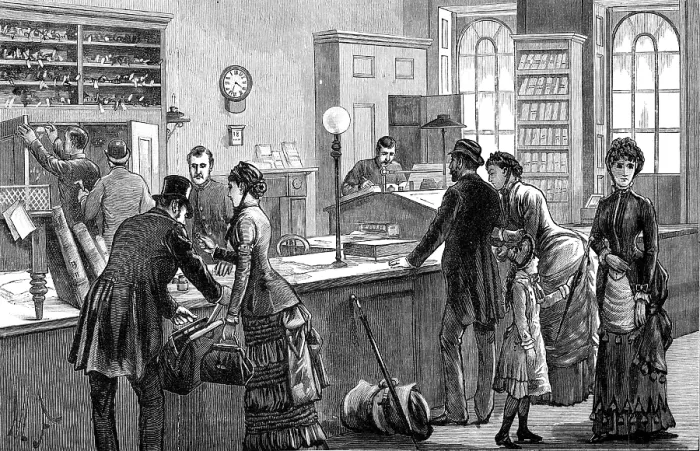 Framed Print : The Lost Property Office, Metropolitan Police Department, Scotland-Yard, 1883. Creator: Unknown Framed Print : The Lost Property Office, Metropolitan Police Department, Scotland-Yard, 1883. Creator: Unknown