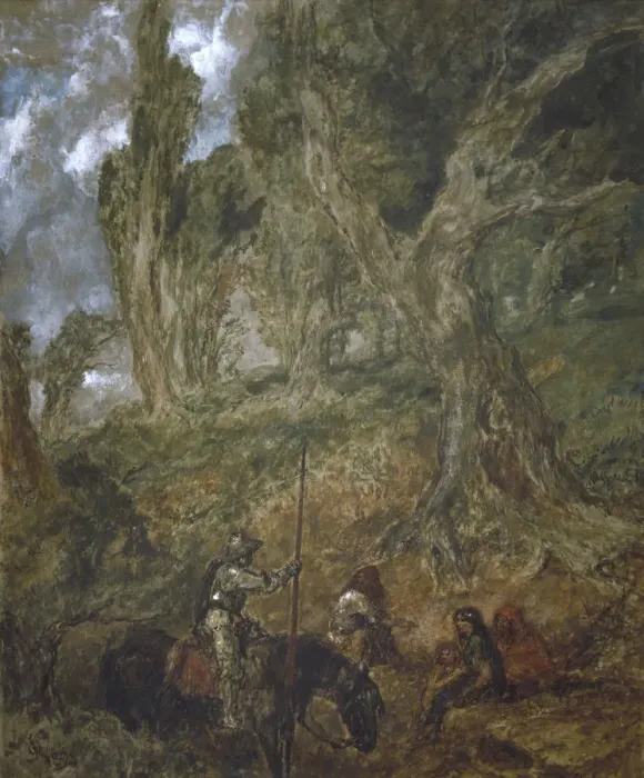 Framed Print : The Lost Route, 1894. Artist: Sir John Gilbert Framed Print : The Lost Route, 1894. Artist: Sir John Gilbert