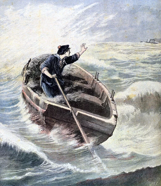 Lost at Sea, 1891. Artist: Henri Meyer