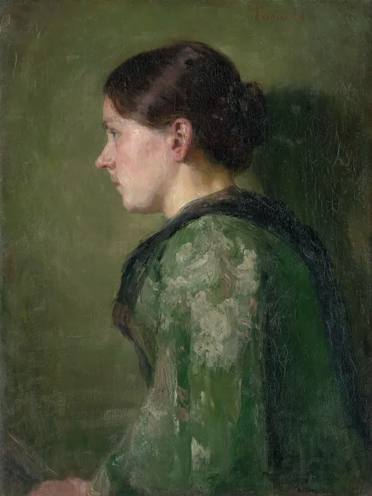 Framed Print : Lost in Thought, 1897. Creator: Jozef Hanula Framed Print : Lost in Thought, 1897. Creator: Jozef Hanula