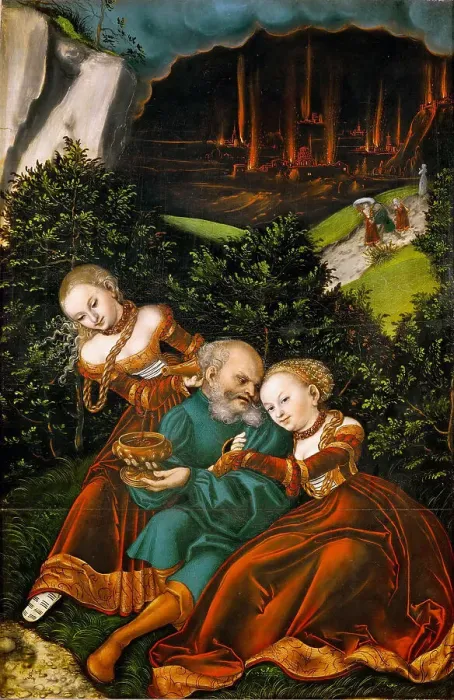 Framed Print : Lot and his Daughters Framed Print : Lot and his Daughters
