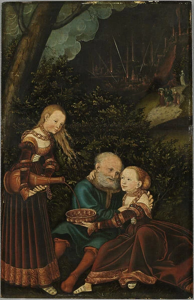 Lot and his Daughters, 1529