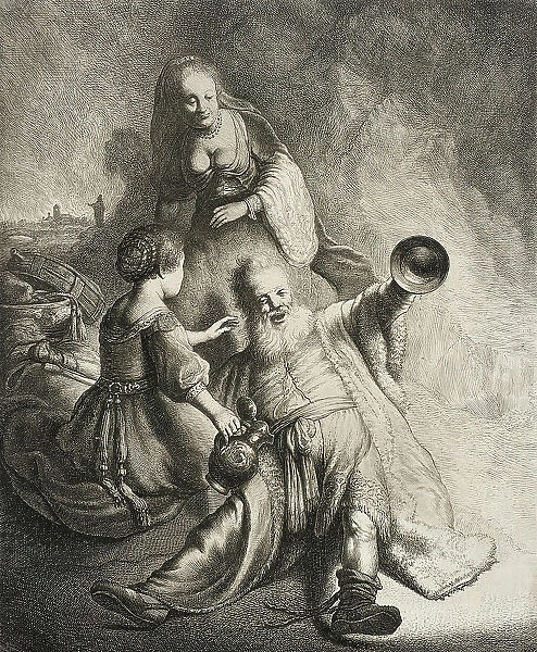 Lot and His Daughters, 1631. Creator: Jan Georg van Vliet