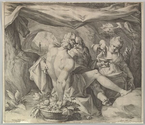 Lot and His Daughters, ca. 1630. Creator: Jan Muller