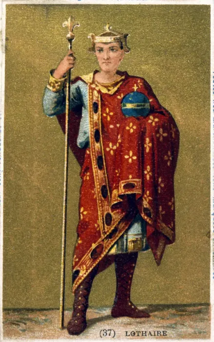 Framed Print : Lothaire, King of France from 954, 19th century Framed Print : Lothaire, King of France from 954, 19th century