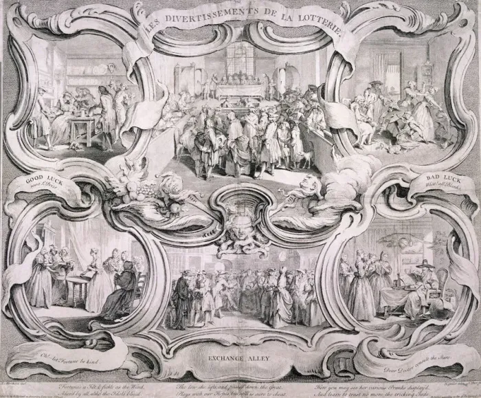 Framed Print : The Lottery, 1751. Artist: Nathaniel Parr Framed Print : The Lottery, 1751. Artist: Nathaniel Parr