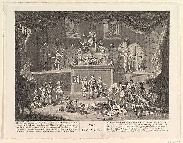 The Lottery, [after 1724]. Creator: Unknown