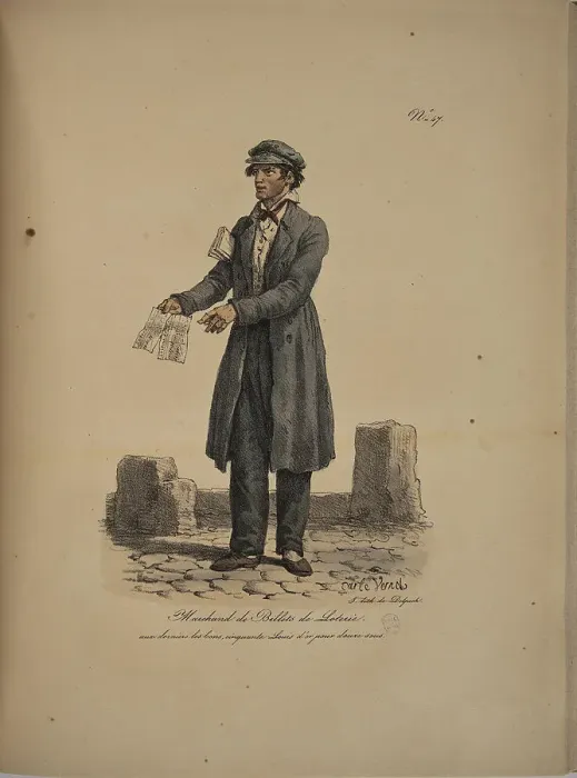Framed Print : Lottery ticket seller. From the Series Cris de Paris (The Cries of Paris), 1815. Creator: Vernet, Carle (1758-1836). Lottery ticket seller. From the Series Cris de Paris (The Cries of Paris), 1815. Creator: Vernet, Carle (1758-1836) Framed Print : Lottery ticket seller. From the Series Cris de Paris (The Cries of Paris), 1815. Creator: Vernet, Carle (1758-1836). Lottery ticket seller. From the Series Cris de Paris (The Cries of Paris), 1815. Creator: Vernet, Carle (1758-1836)