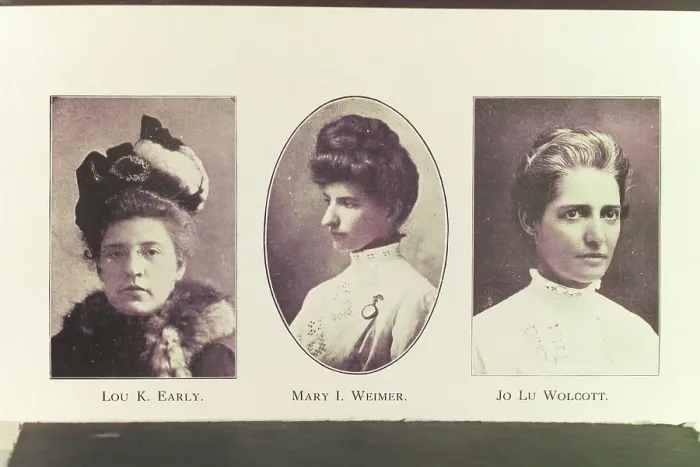 Framed Print : Lou K. Early. ; Mary I. Weimer. ; Jo Lu Wolcott, 1914. Creator: Unknown Framed Print : Lou K. Early. ; Mary I. Weimer. ; Jo Lu Wolcott, 1914. Creator: Unknown