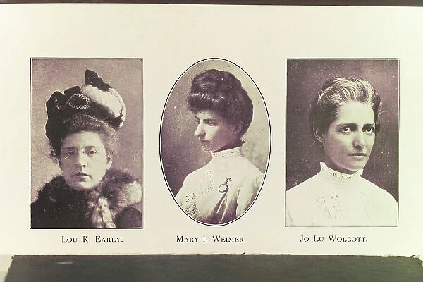 Lou K. Early. ; Mary I. Weimer. ; Jo Lu Wolcott, 1914. Creator: Unknown
