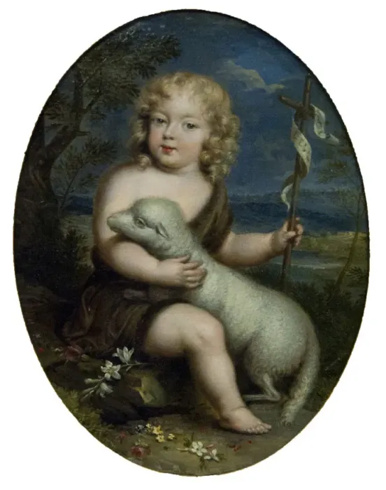 Framed Print : Louis Alexandre de Bourbon, comte de Toulouse (1678-1737) as John the Baptist, c. 1680 Framed Print : Louis Alexandre de Bourbon, comte de Toulouse (1678-1737) as John the Baptist, c. 1680