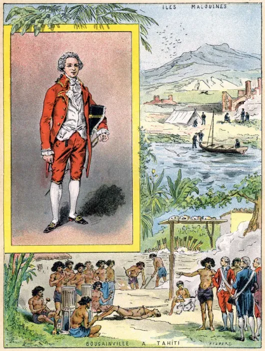Framed Print : Louis Antoine de Bougainville, French navigator and military commander, 1898. Artist: Gilbert Framed Print : Louis Antoine de Bougainville, French navigator and military commander, 1898. Artist: Gilbert