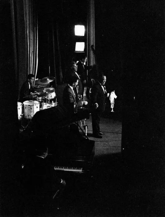 Framed Print : Louis Armstrong and All Stars on stage, Finsbury Park Astoria, 1962. Creator: Brian Foskett Framed Print : Louis Armstrong and All Stars on stage, Finsbury Park Astoria, 1962. Creator: Brian Foskett