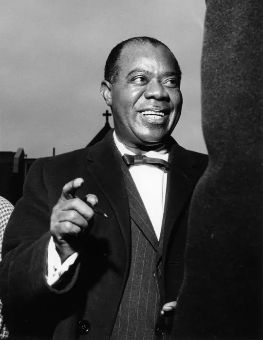 Framed Print : Louis Armstrong, Hammersmith Odeon, London, 1962. Creator: Brian Foskett Framed Print : Louis Armstrong, Hammersmith Odeon, London, 1962. Creator: Brian Foskett