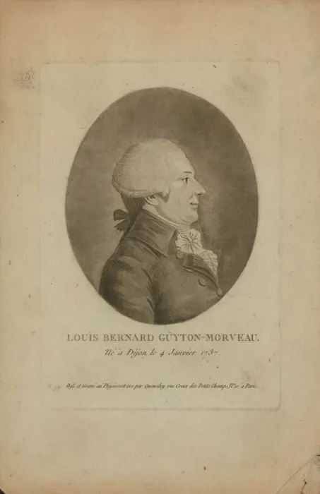 Framed Print : Louis Bernard Guyton de Morveau (1737-1816), 1790s Framed Print : Louis Bernard Guyton de Morveau (1737-1816), 1790s