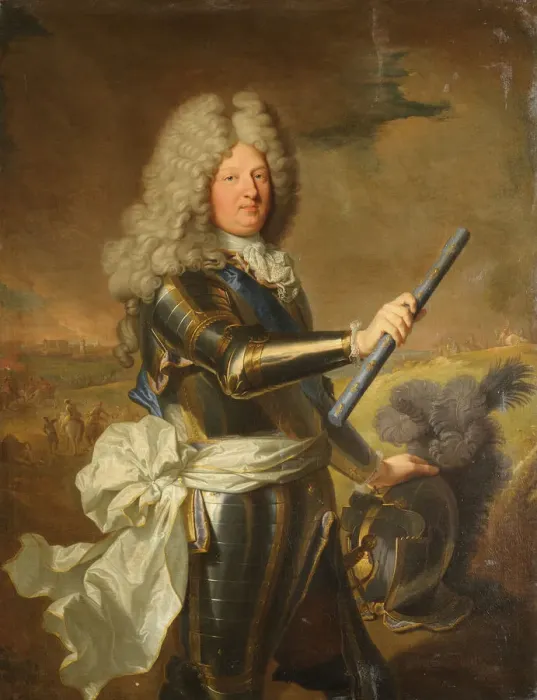 Framed Print : Louis de France, Dauphin (1661-1711), known as the Grand Dauphin, 1688. Artist: Rigaud, Hyacinthe Francois Honore (1659-1743) Framed Print : Louis de France, Dauphin (1661-1711), known as the Grand Dauphin, 1688. Artist: Rigaud, Hyacinthe Francois Honore (1659-1743)