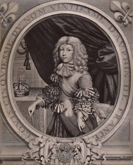 Framed Print : Louis of France, Grand Dauphin, as a child 17th century (1894). Artist: Nicolas de Larmessin II Framed Print : Louis of France, Grand Dauphin, as a child 17th century (1894). Artist: Nicolas de Larmessin II