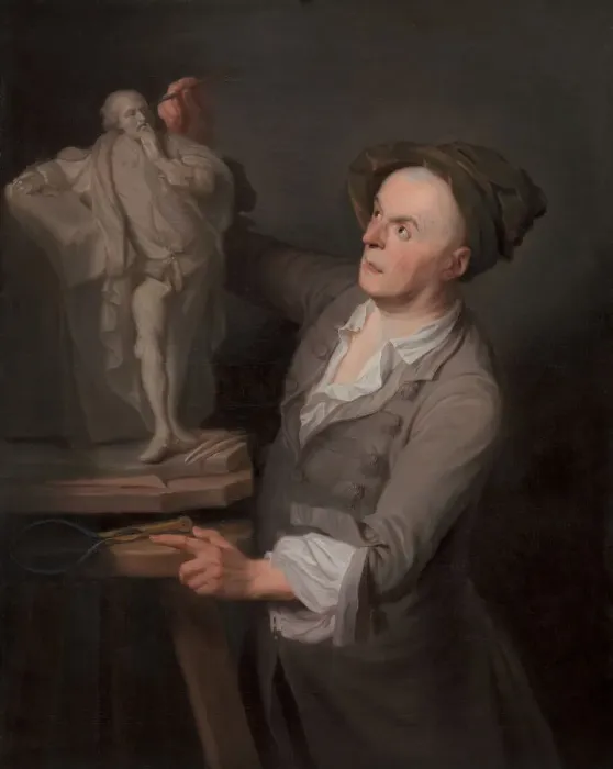 Framed Print : Louis-Francois Roubiliac Modelling His Monument to Shakespeare, between 1760 and 1761 Framed Print : Louis-Francois Roubiliac Modelling His Monument to Shakespeare, between 1760 and 1761