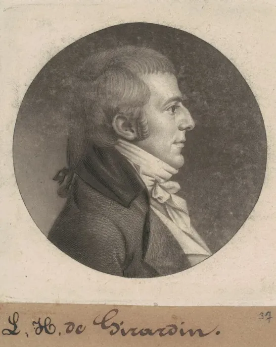 Framed Print : Louis Hue Girardin, 1807. Creator: Charles Balthazar Julien Fevret de Saint-Mé Framed Print : Louis Hue Girardin, 1807. Creator: Charles Balthazar Julien Fevret de Saint-Mé
