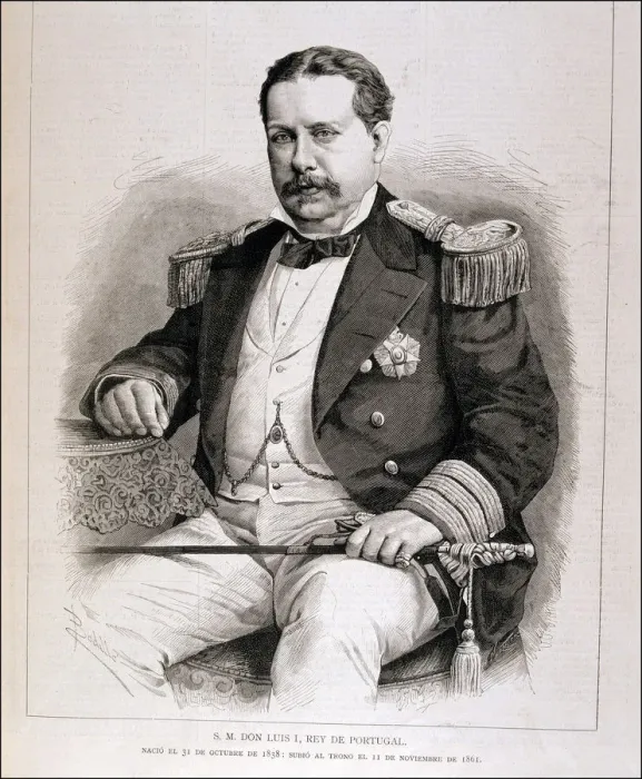 Framed Print : Louis I of Braganza (1838-1889), king of Portugal, engraving in the Ilustracion Framed Print : Louis I of Braganza (1838-1889), king of Portugal, engraving in the Ilustracion