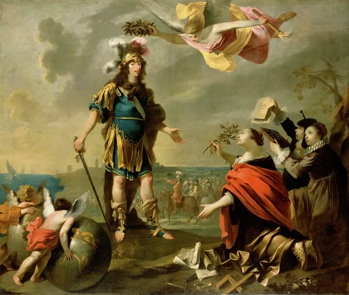 Framed Print : Louis II de Bourbon (1621-1686) at the capture of Dunkirk in October 1646, 1646-1647. Creator: Tassel, Jean (1608-1667) Framed Print : Louis II de Bourbon (1621-1686) at the capture of Dunkirk in October 1646, 1646-1647. Creator: Tassel, Jean (1608-1667)