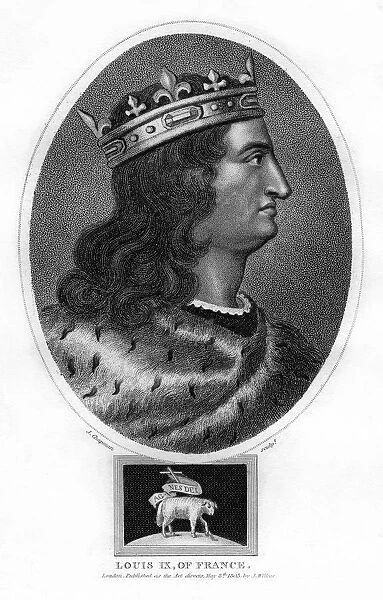 Louis IX, King of France, (1805). Artist: J Chapman