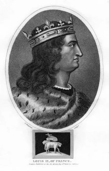 Framed Print : Louis IX, King of France, (1805). Artist: J Chapman Framed Print : Louis IX, King of France, (1805). Artist: J Chapman