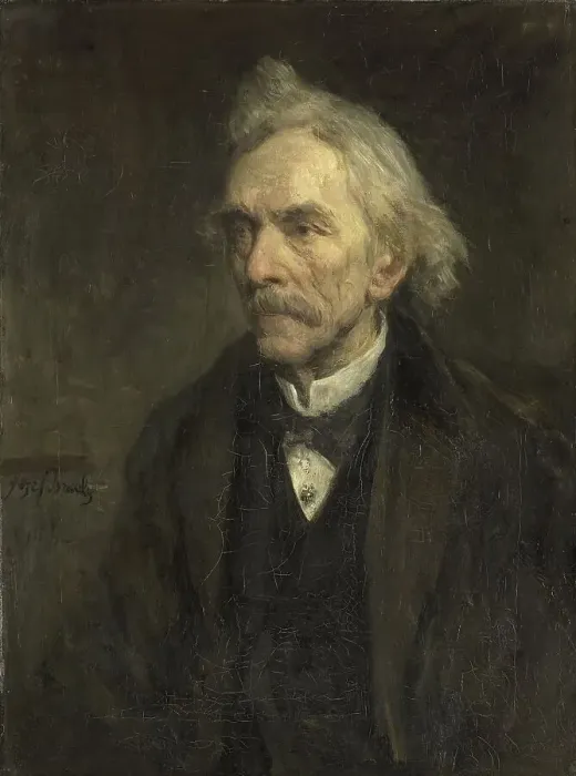 Framed Print : Louis Jacques Veltman (1817-1907). Actor, 1893. Creator: Jozef Israels