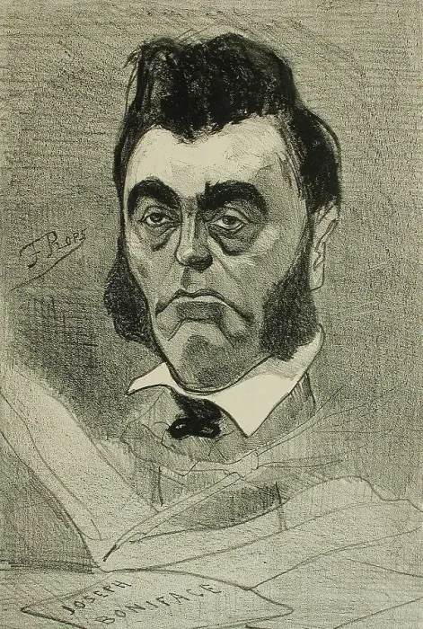 Framed Print : Louis-Joseph-Boniface Defré, 1858. Creator: Félicien Rops Framed Print : Louis-Joseph-Boniface Defré, 1858. Creator: Félicien Rops