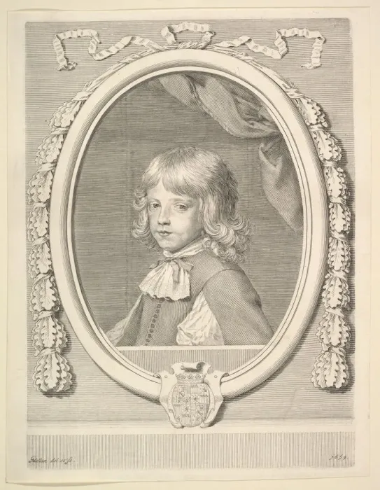 Framed Print : Louis-Joseph de Lorraine, duc de Guise, as a Child, 1659. Creator: Claude Mellan Framed Print : Louis-Joseph de Lorraine, duc de Guise, as a Child, 1659. Creator: Claude Mellan