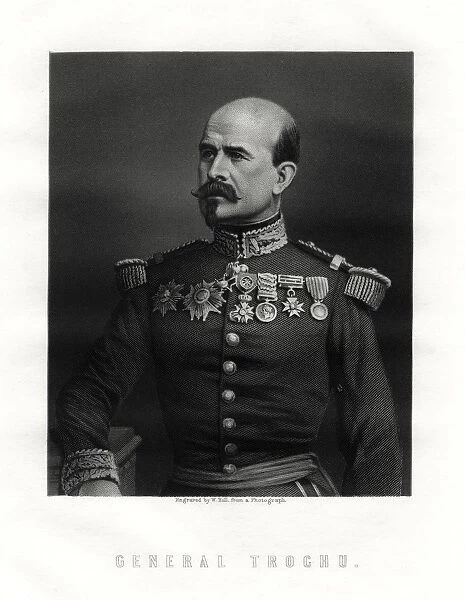 Louis Jules Trochu, French military leader and politician, 19th century. Artist: W Holl