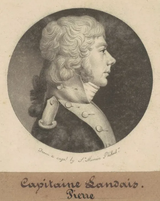 Framed Print : Louis Landais, 1801. Creator: Charles Balthazar Julien Fevret de Saint-Memin Framed Print : Louis Landais, 1801. Creator: Charles Balthazar Julien Fevret de Saint-Memin
