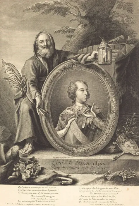 Framed Print : Louis le Bien Aime. Creator: Pierre Francois Basan Framed Print : Louis le Bien Aime. Creator: Pierre Francois Basan