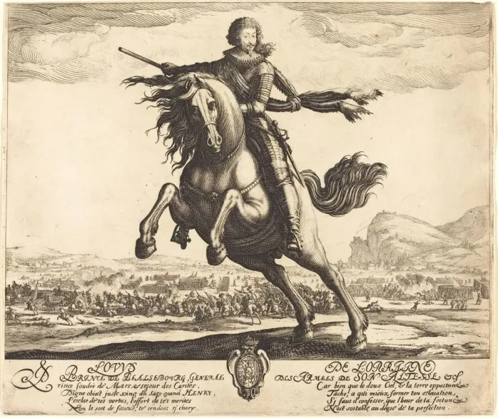 Framed Print : Louis de Lorraine, Prince of Phalsbourg, c. 1621 / 1623. Creator: Jacques Callot Framed Print : Louis de Lorraine, Prince of Phalsbourg, c. 1621 / 1623. Creator: Jacques Callot