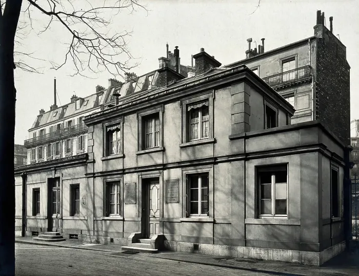 Framed Print : Louis Pasteur, exterior of Ecole Normale Superieure, c1900s. Creator: Giraudon Framed Print : Louis Pasteur, exterior of Ecole Normale Superieure, c1900s. Creator: Giraudon